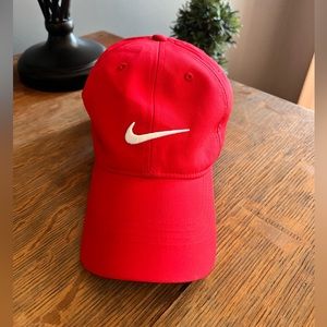 Nike Red Hat with White Logo